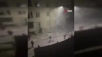 Maltepe'de çöken 7 katlı binanın ilk anları kamerada