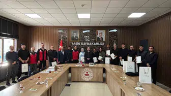 Afşin'de modern sulama eğitimini tamamlayan çiftçilere özel cihaz