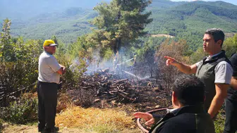 Burdur'un Bucak ilçesinde orman yangını kontrol altına alındı