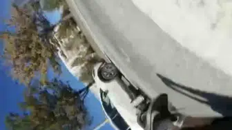 Eskişehir'de motosiklet kazası kask kamerasında görüntülendi
