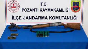 Pozantı'da ruhsatsız silahlar ve uyuşturucu madde ele geçirildi