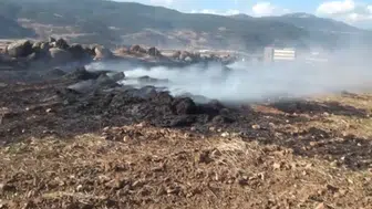 İslahiye’de hastane yakınında çıkan anız yangını kontrol altına alındı