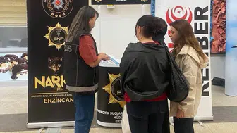 Erzincan'da uyuşturucu ile mücadele için farkındalık çalışmaları yapıldı