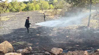 Çanakkale'de tarım arazisinde başlayan yangın kontrol altına alındı