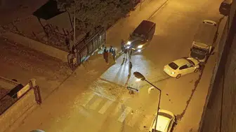 Siirt'te iki otomobilin çarpışması sonucu 4 araçta hasar oluştu
