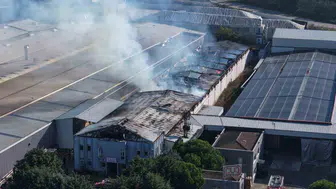 Bursa’da fabrika yangınında büyük hasar meydana geldi