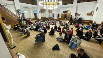Burhaniyeli çocuklar Kocaatlı Camii’nde bir araya geldi