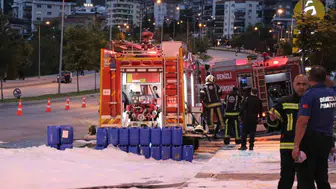 Denizli'deki akaryakıt istasyonundaki yangın kontrol altına alındı