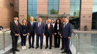 EBYÜ heyeti Binali Yıldırım ile eğitim hedeflerini görüştü