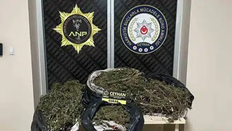 Ceyhan'da düzenlenen uyuşturucu operasyonunda 8 kilo 562 gram esrar ele geçirildi
