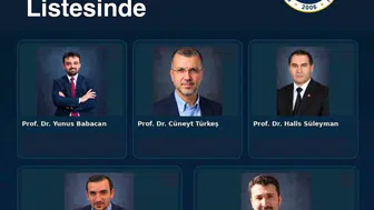 EBYÜ’den 5 akademisyen dünyanın en etkili bilim insanları arasında