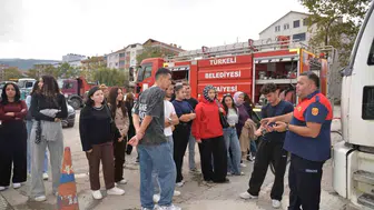 Türkeli'de uygulamalı itfaiye eğitimi gerçekleştirildi