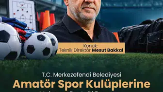 Merkezefendi Belediyesi amatör spor kulüplerine malzeme desteği sağlıyor
