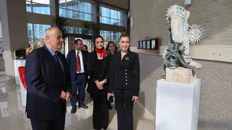 Düzce Üniversitesi'nde Cumhuriyet ve Atatürk temalı sergi açıldı