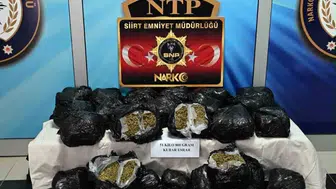 Siirt'te uyuşturucu operasyonunda 51 kilo 800 gram esrar ele geçirildi