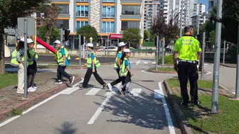 İlkadım'da 15 bin çocuk trafik kurallarını uygulamalı öğrendi