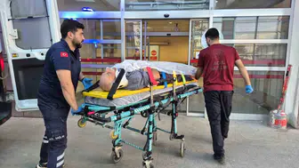 Ağaç keserken dengesini kaybeden 70 yaşındaki adam yaralandı
