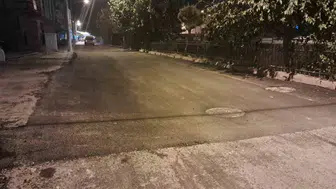 Kilis’te motosiklet kazası sonrası rögar kapağına asfalt döküldü