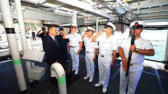 Muğla Valisi Akbıyık, TCSG Umut gemisini ziyaret etti