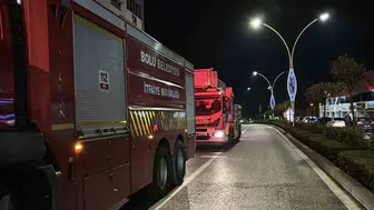 Bolu'da çatı yangını ihbarı asılsız çıktı
