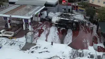 Denizli'deki akaryakıt istasyonunda yangın kontrol altına alındı
