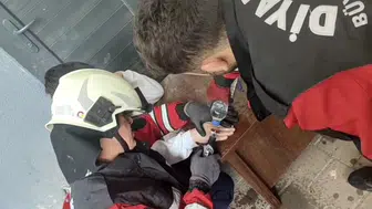 Diyarbakır'da parmağına metal sıkışan çocuğun imdadına itfaiye yetişti