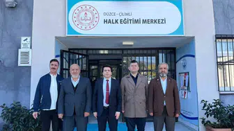 Kaymakam Altıntaş'tan Çilimli'deki eğitim çalışmalarına inceleme ziyareti