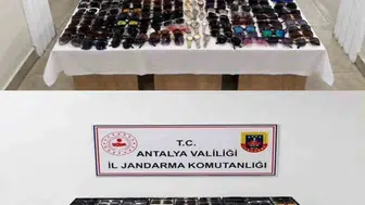 Antalya'da gümrük kaçağı binlerce gözlük ve saat ele geçirildi