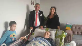 Kırşehir'de ihtiyaç sahibi aileye medikal malzeme desteği