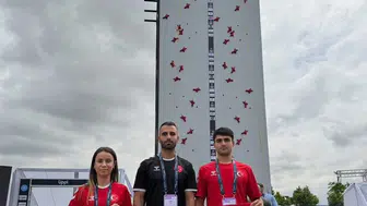 Spor tırmanışta milli sporculardan İstanbul 2027 için çifte kota müjdesi