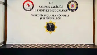 Samsun’da uyuşturucu operasyonunda 2 bin 352 sentetik ecza ele geçirildi