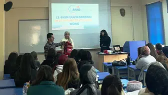 Şaphane MYO'da öğrencilere afet eğitimi verildi