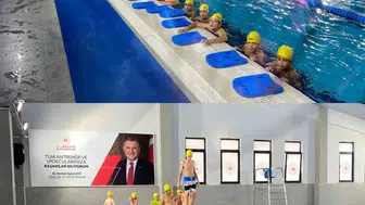 Burhaniye'de hafızlık öğrencileri yüzme etkinliği düzenlendi