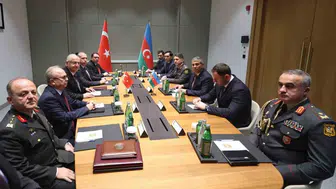 Bakan Güler, Azerbaycan'da mevkidaşı Hasanov ile görüştü