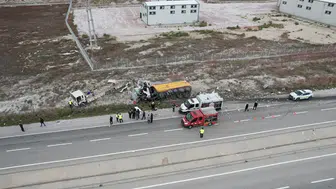 Konya'da tır demir yüklü kamyona çarptı: 1 ölü, 1 yaralı