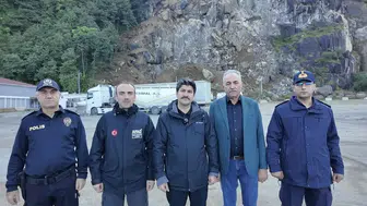 Hopa Kaymakamı Uğur Karakaya: Heyelan alanının güvenliği alındı