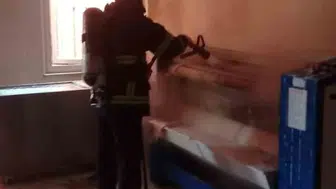 Bolu'daki kız yurdunun çamaşırhanesinde yangın çıktı
