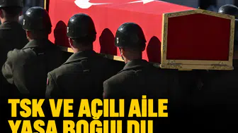 TSK ve acılı aile yasa boğuldu: Piyade Uzman Çavuş Yusuf Güneş şehit oldu