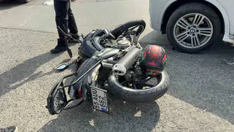 Samsun'da otomobille çarpışan motosikletin sürücüsü yaralandı