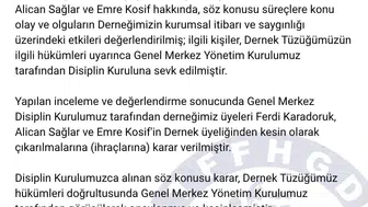 TFFHGD, Ferdi Karadoruk, Alican Sağlar ve Emre Kosif’i ihraç etti