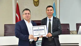 Özbekistanlı 9 akademisyen Balıkesir Üniversitesindeki programı tamamladı
