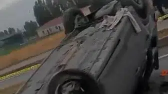 Muş’ta kontrolden çıkan otomobil takla attı: 1 ölü, 3 yaralı