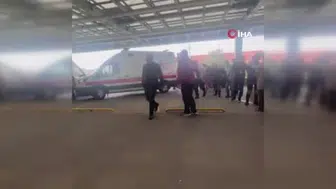 Maltepe'de çöken binadan kurtarılan kişi hastaneye sevk edildi