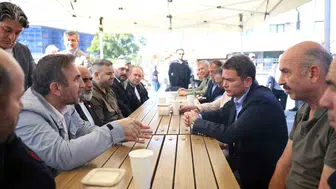 Başkan Erkan Aydın, Soğanlı'da mahalle sakinleriyle bir araya geldi
