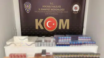 Kocaeli'de 1.410 paket kaçak sigara ve 90 paket tütün ele geçirildi