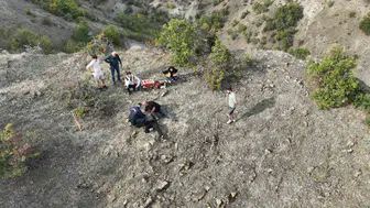 Kastamonu'da dağda fenalaşan vatandaş ekipler tarafından bulundu