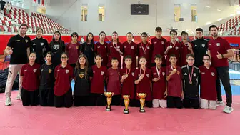 Aydınlı taekwondoculardan Kütahya'da 8 madalyalı şampiyonluk