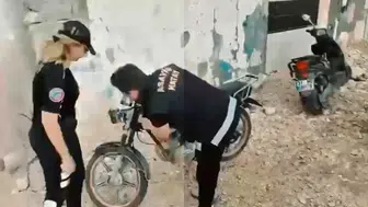 Hatay'da motosiklet tamircilerine yönelik denetim yapıldı