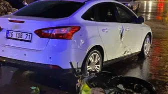 İnegöl'de otomobille motosiklet çarpıştı, iki kardeş yaralandı