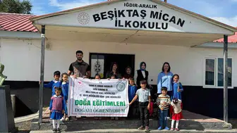 Iğdır'da öğrencilere tabiat ve biyoçeşitlilik eğitimi verildi